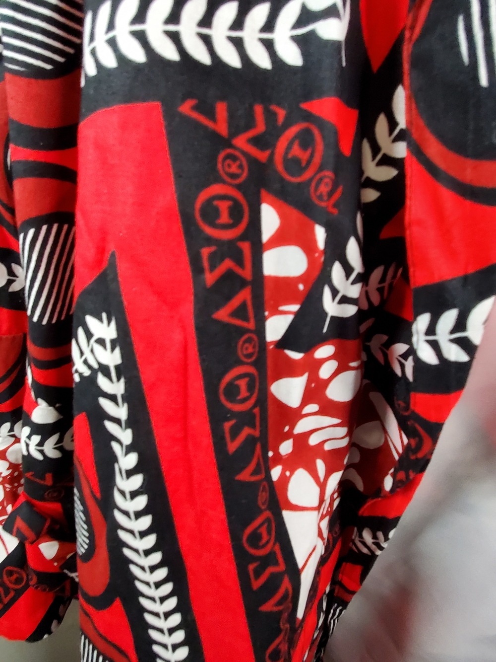 Delta Red Black White Patterned Blazer Jacket - Picture 2 of 6
